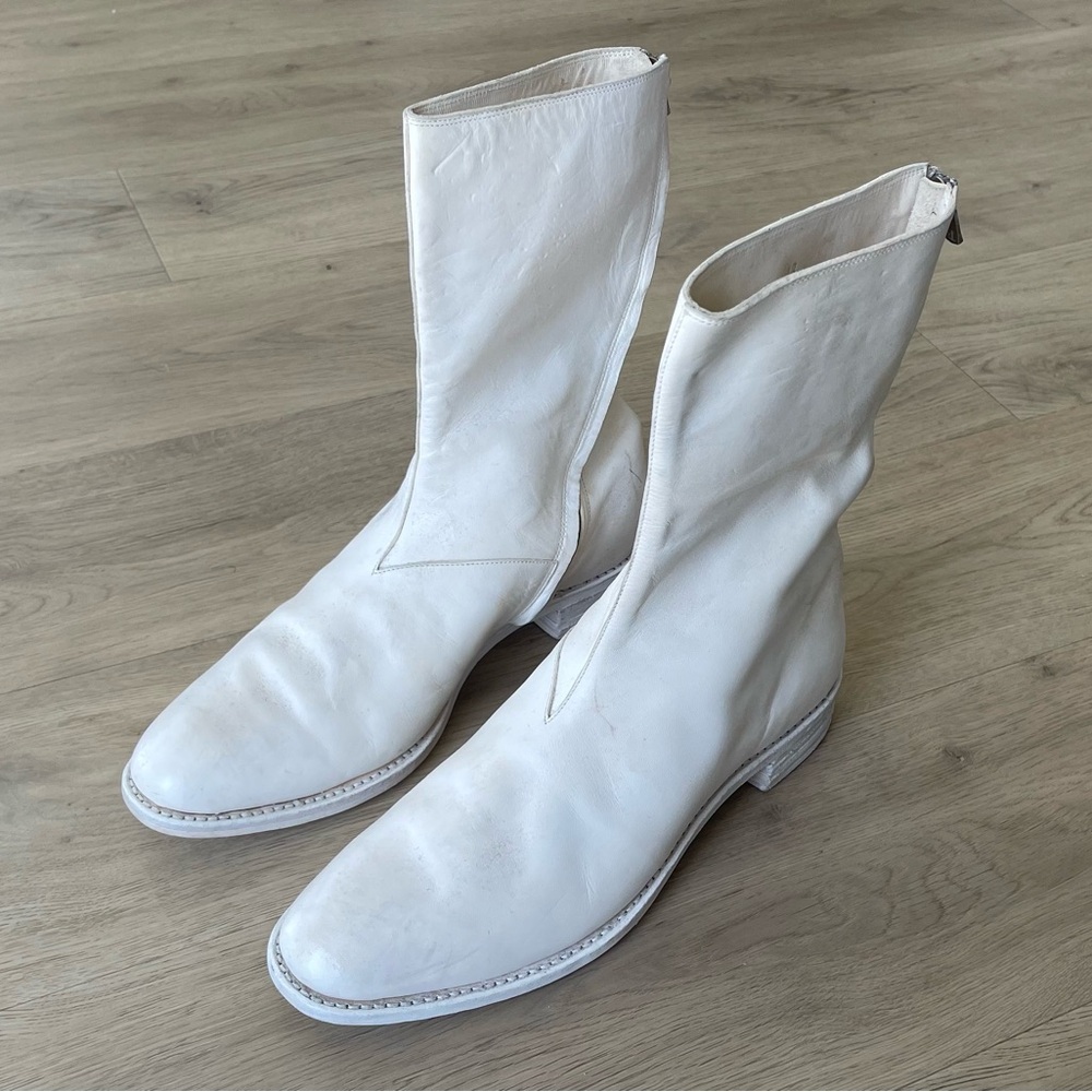 Independent Designer White Men's Boots